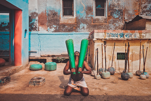 Wrestler. Varanasi, India
