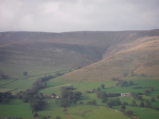 Ollersbrook Clough and Ringing Roger, from The Great Ridge SWC Walk 302 - Bamford to Edale (via Win Hill and Great Ridge)