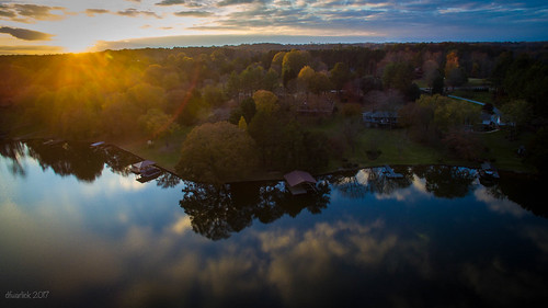 clevelandcountync eaglecove fallcolors twinsprings aireal autumn drone dronephotography fall sunset shelby northcarolina unitedstates us