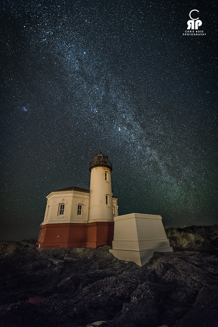 Coquille River Lighthouse Milky Way