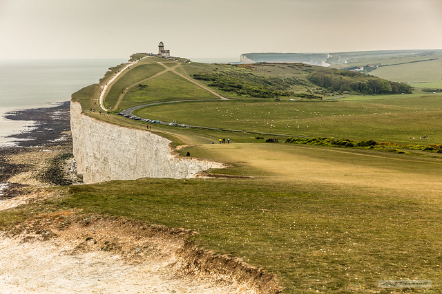 Belle Tout Lighthouse from Beachy Head, East Sussex.