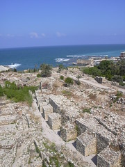 Byblos (Jbail), Grabungsgelände mit Resten aus phönizischer und römischer Zeit