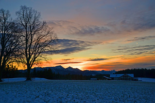 Sunset in Upper Bavaria