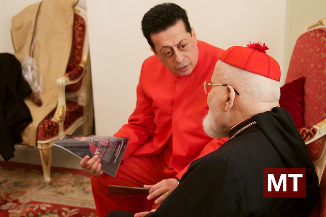 Reporting on the Apostolic Mission with Apostle Doctor Christian Harfouche and Maronite Patriarch and Cardinal Mar Nasrallah Boutros Sfeir