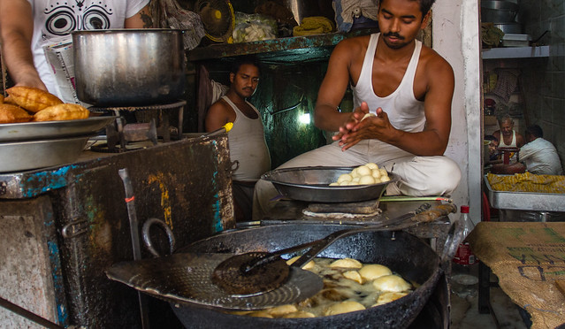 Food stall, Delhi