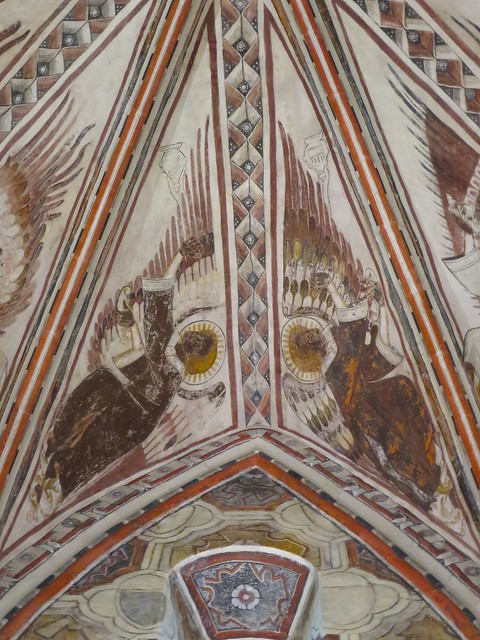Fresques (XIVe) de la sacristie, Collégiale Saint-Pierre, La Romieu (34)