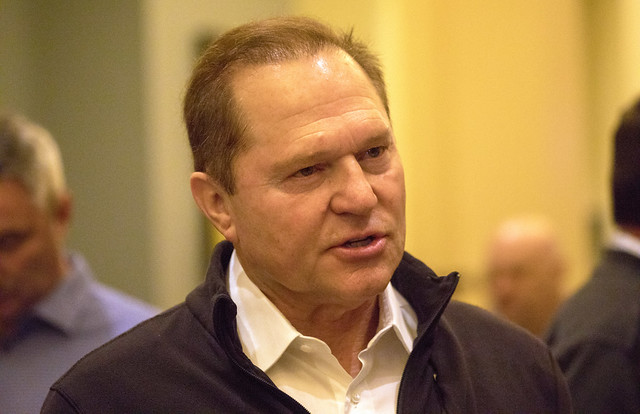 Agent Scott Boras talks to reporters at the Winter Meetings.