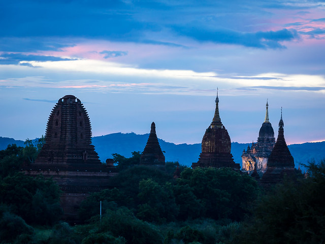 Bagan after sunset