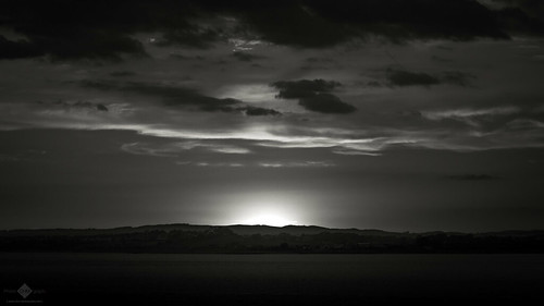 Sun Set (Monochrome Version) by chmeermann | www.chm-photography.com, Taken back in 2014 on the day I completed my Hadrian's Wall Path hike. This is a re-edit of the colo