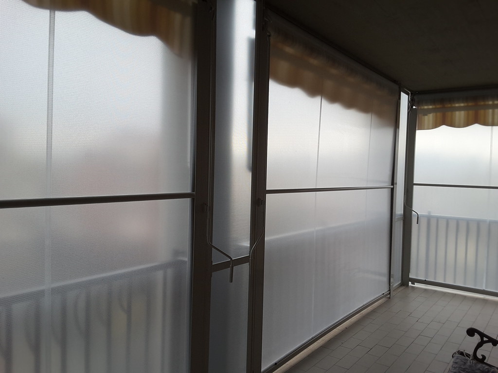 Tenda veranda invernale vista interna