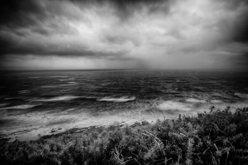 sea seascape storm waves bw blackandwhite mono monochrome northdevon devon canon7d mortebay sigma1750mmf28