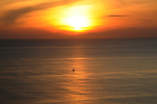 sunrise sea boat bay sky cloud island nhatrang khanhhoa vietnam