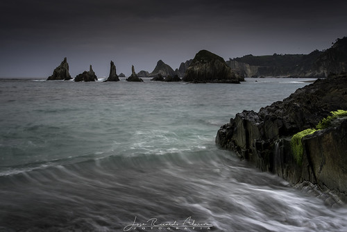 Geirúa, Asturias by joserrialarcón, nikon d750 asturias españa spain geirua playa beach landscape sunset atardecer seascape paraiso lost