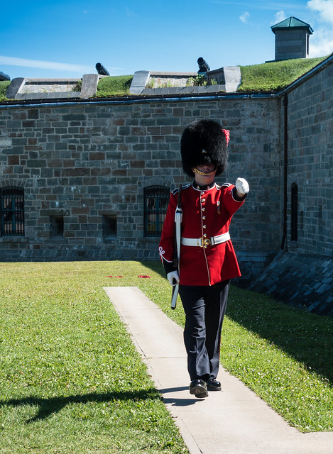 Guard walking at the Citadelle