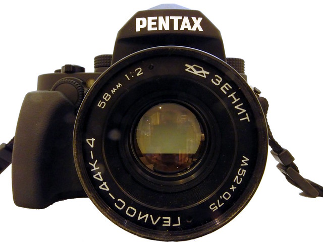 Pentax KP mit Helios 44K-4