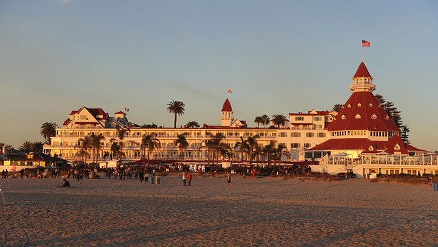 Hotel Del Coronado at Sunset, Coronado Island, San Diego