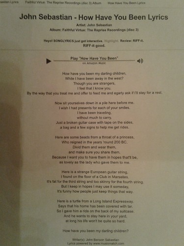 Learning these lyrics ....... | by People, Places & Things