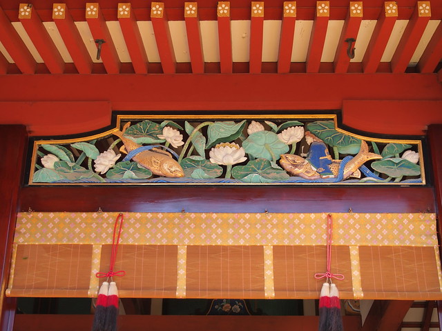 Decorations on Tenman-Gu Shrine