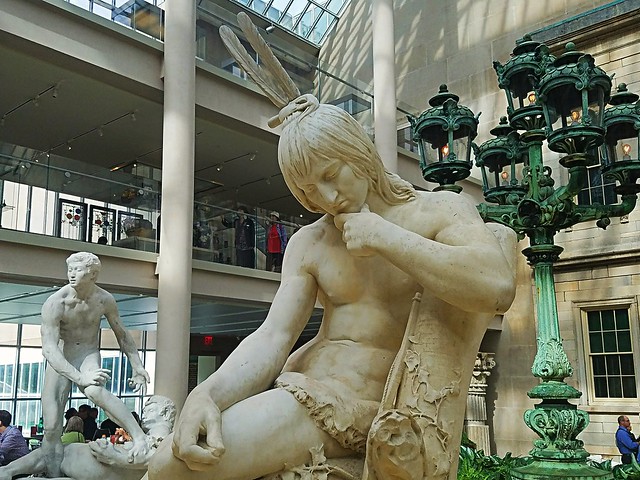 Augustus Saint Gaudens (American) 1848-1907,Hiawatha 1871-1872;this carving,1874,marble