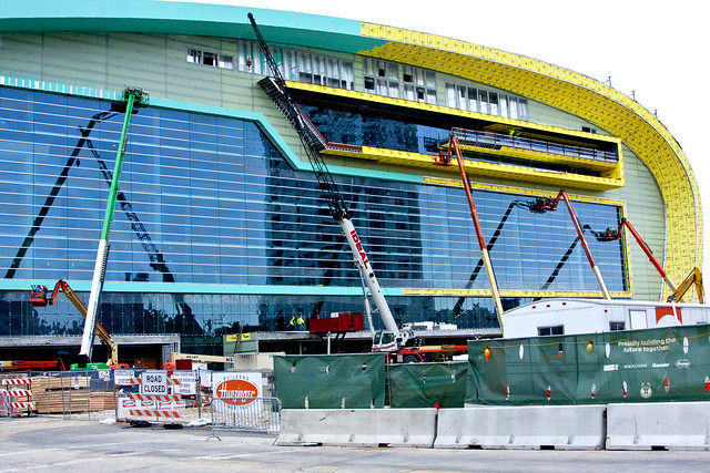 Milwaukee Bucks New Arena Under Construction Milwaukee Wisconsin 12-20-17  8999