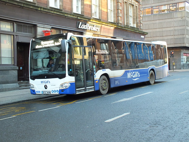 BF67WKM J3354 McGills Citaro on its first day in service
