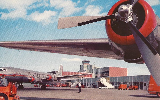 Dallas Love Field Airport (DAL) postcard - circa late 1950's/early 1960's