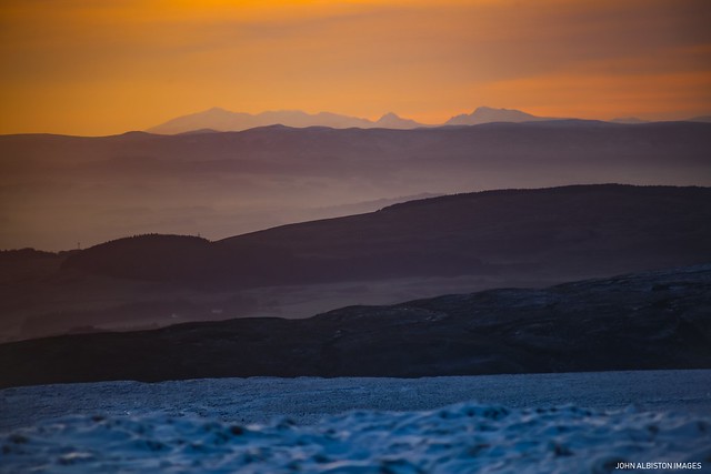 Isle Of Arran At Sunset From The Campsie Fells