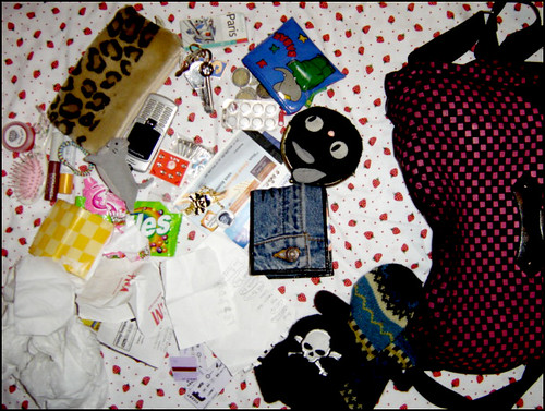 For flickr 'What's in your bag?' group. | by paws up