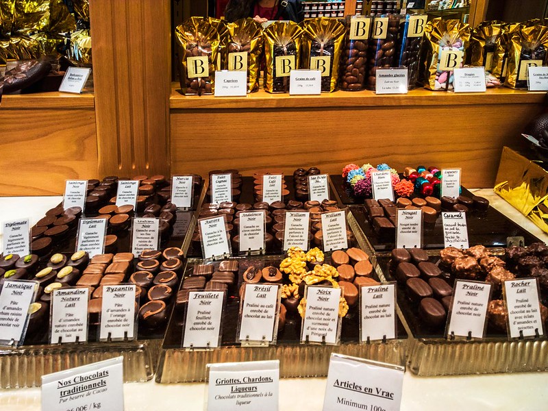 Chocolate Shop “La Bonbonnière de la Trinité”. Paris. France.