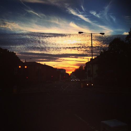 Gorgeous #sunset #evening #uk #weather #clouds #street | Flickr