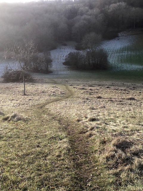 Frosty valley Knockholt to Otford walk