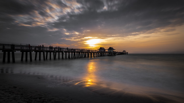 Naples pier at sunset - Florida, United States - Travel photography