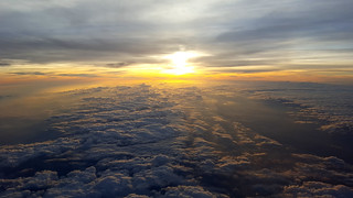 Sunset from 30,000 feet
