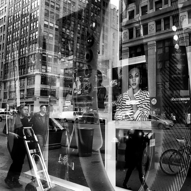 reflexion of NYC street