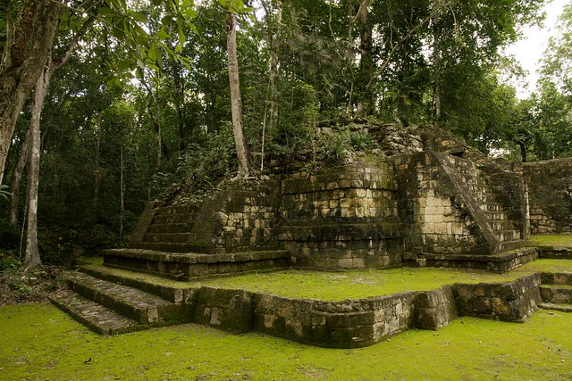 A Small Temple Pyramid - Balamku Mayan Ruins