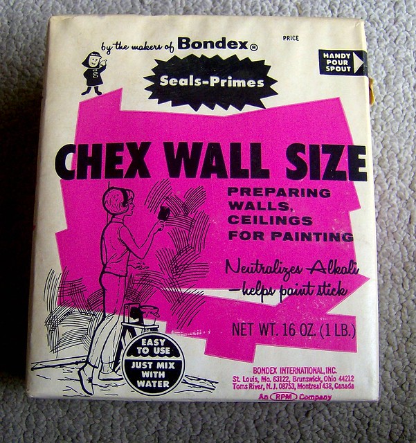 1960s Bondex Chex Wall Size box w/groovy graphics