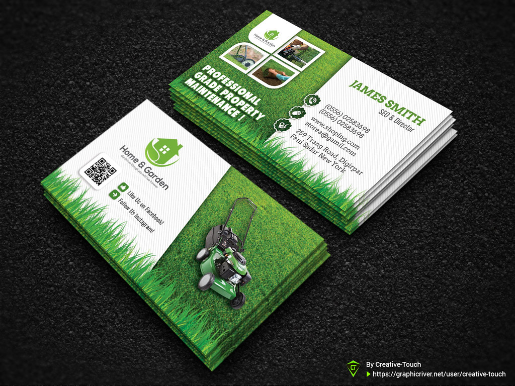 Garden Landscape Business Card Template  Download here - gr  Flickr Within Landscaping Business Card Template