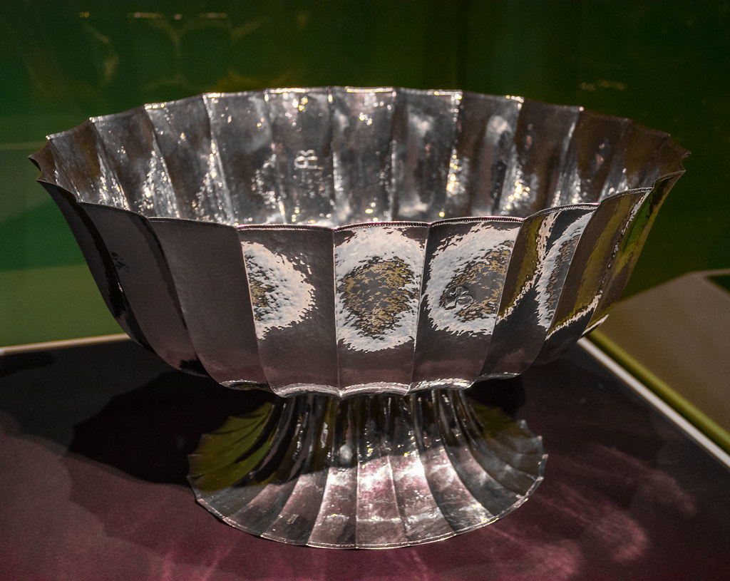 bowl - Josef Hoffmann- Bowl by Josef Hoffman, on display as part of the "Jazz Age" exhibit at the Cleveland Museum of Art in Cleveland, Ohio, in the United States.