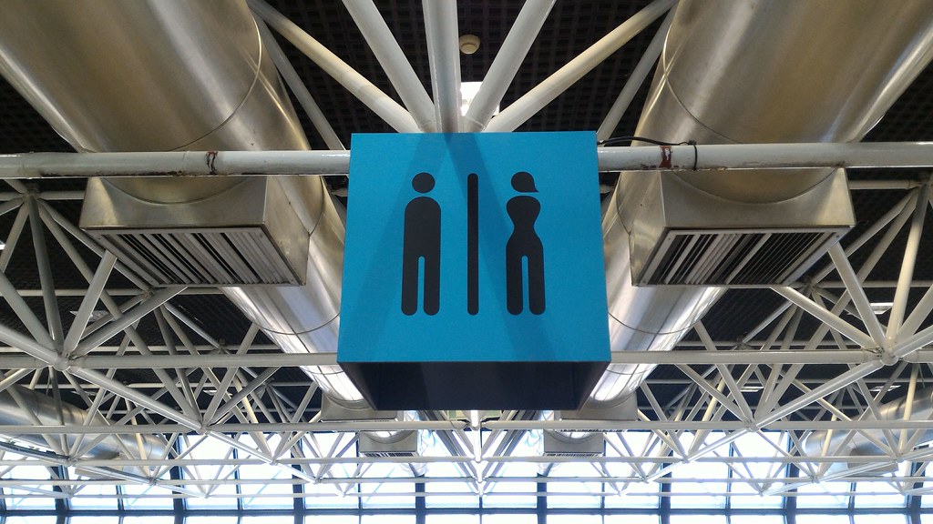 Gender Symbols - Lisbon Airport - Lisbon, Portugal