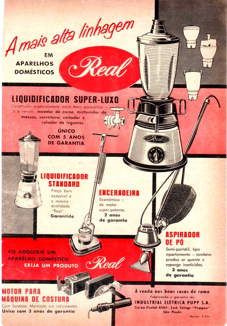50's ad - Real appliances - Produtos Real