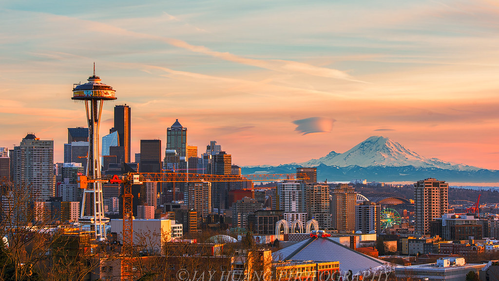 Seattle Skyline at Sunset I had the opportunities to visit… Flickr