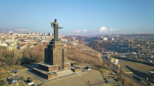 yerevan armenia motherarmenia mother sculpture monument victorypark victory park mavic air city capital sky landscape