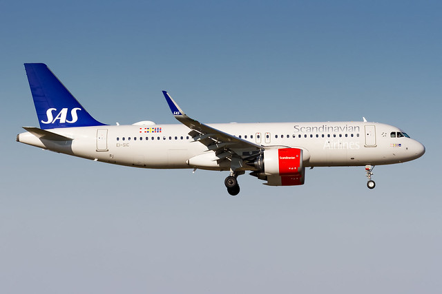EI-SIC Scandinavian Airlines (SAS) Ireland Airbus A320-251N