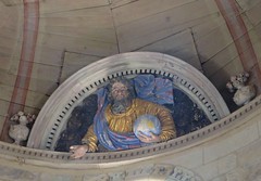 Dieu le Père, église romane, St Blaise (XIIe-XIIIe), Lacommande, Béarn, Pyrénées-Atlantiques, Nouvelle-Aquitaine, France.