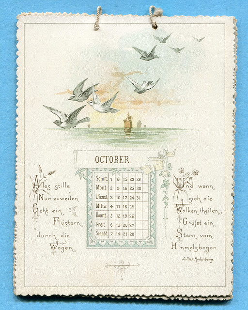 Alter Kalender, Oktober