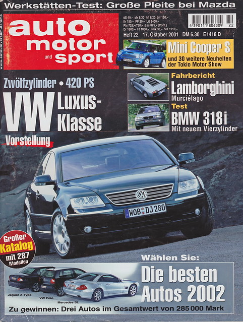 Image of auto motor und sport 22/2001