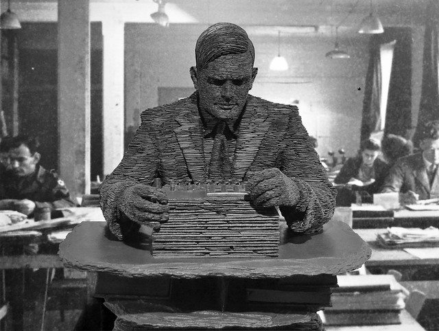 Stephen Kettle's 2007 statue of Alan Turing