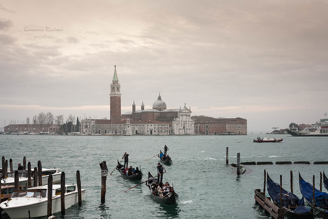 San Giorgio & Gondoliers|Venice|Italy