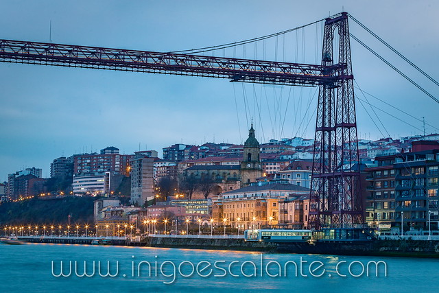 Puente Colgante de Portugalete - Bizkaia al atardecer