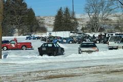2.4.18 Caroline Valley Ice Racing - pits on the icy Embarrass River